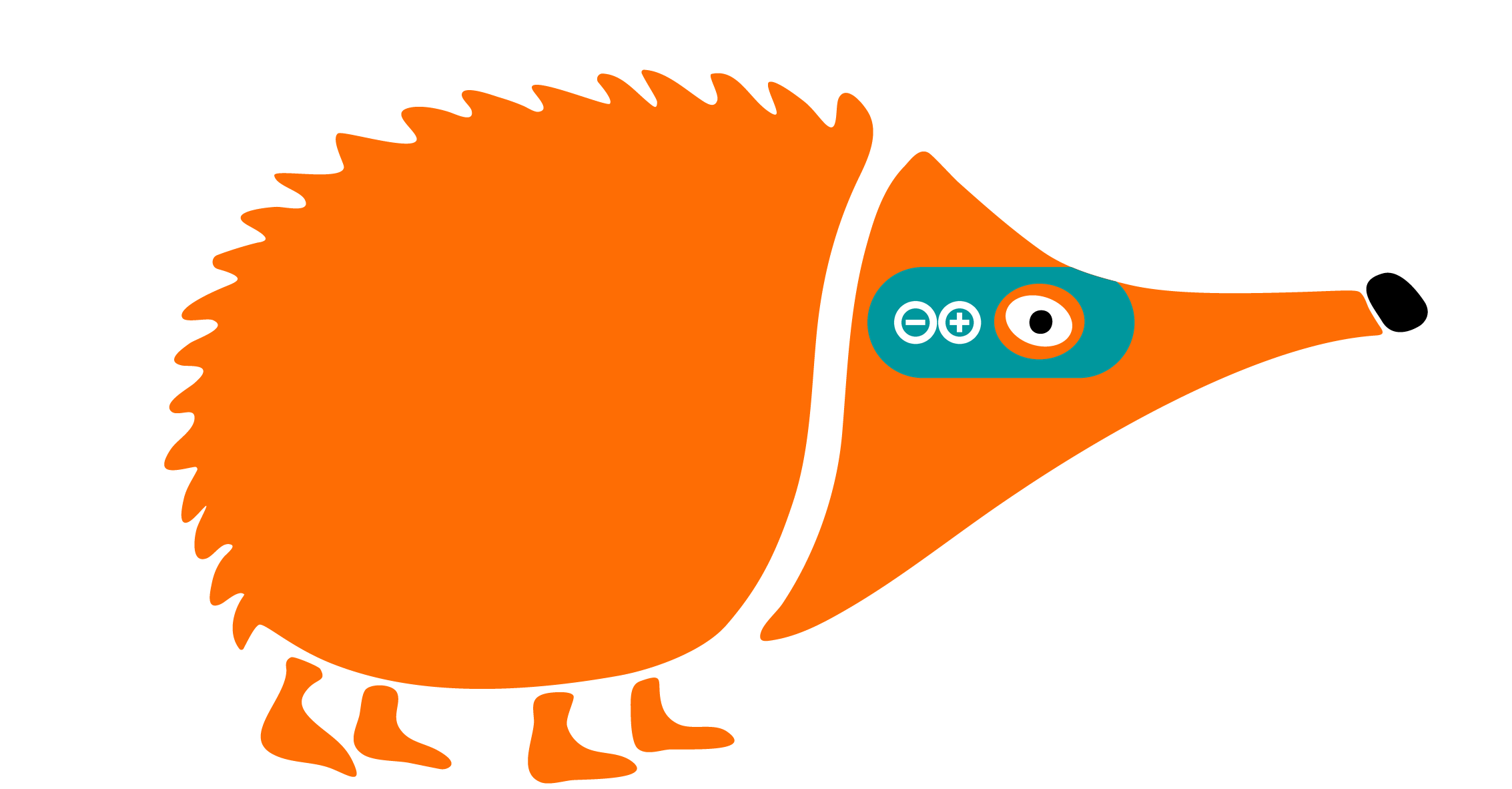 Erizo de Echidna con antifaz de Arduino