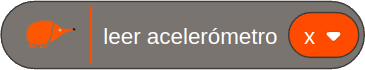Bloque leer acelerómetro
