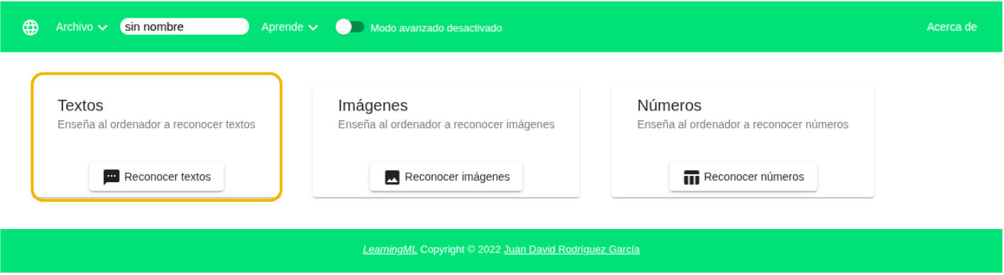 elegir dato texto