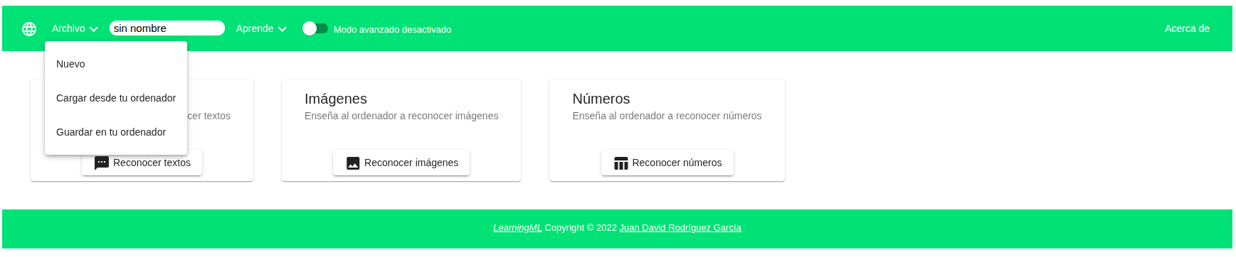 Guardar LearningML